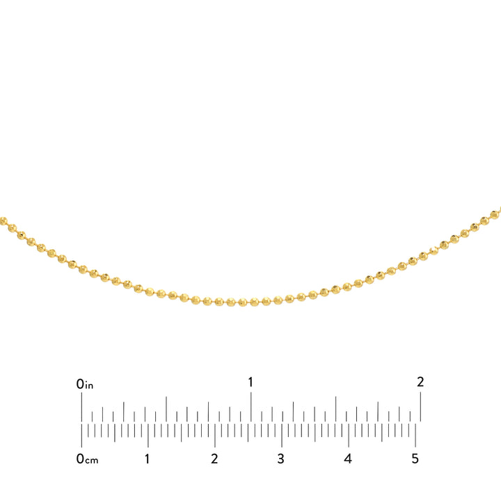 Diamond-Cut Bead Choker Chain