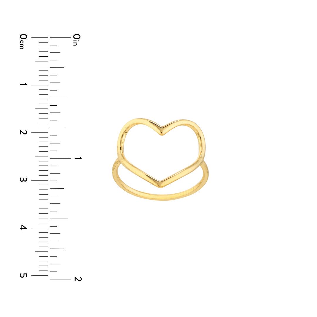 Organic Open Heart Ring