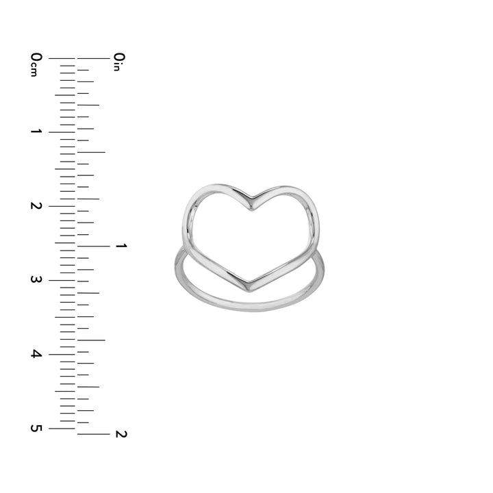 Organic Open Heart Ring