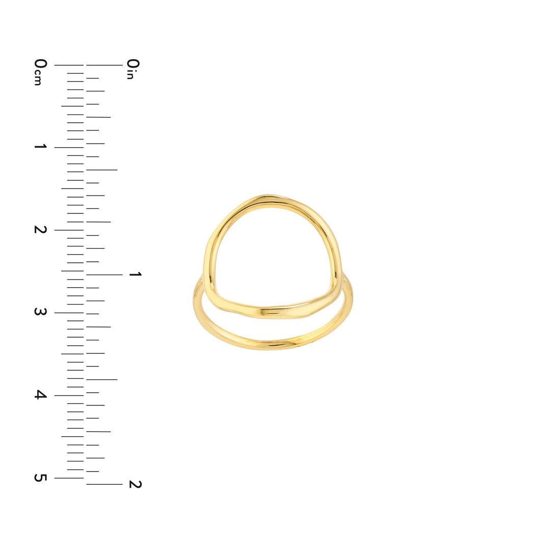 Organic Open Circle Ring
