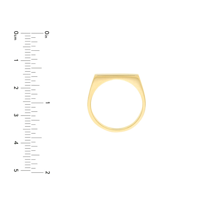 Slim Engravable Signet Ring