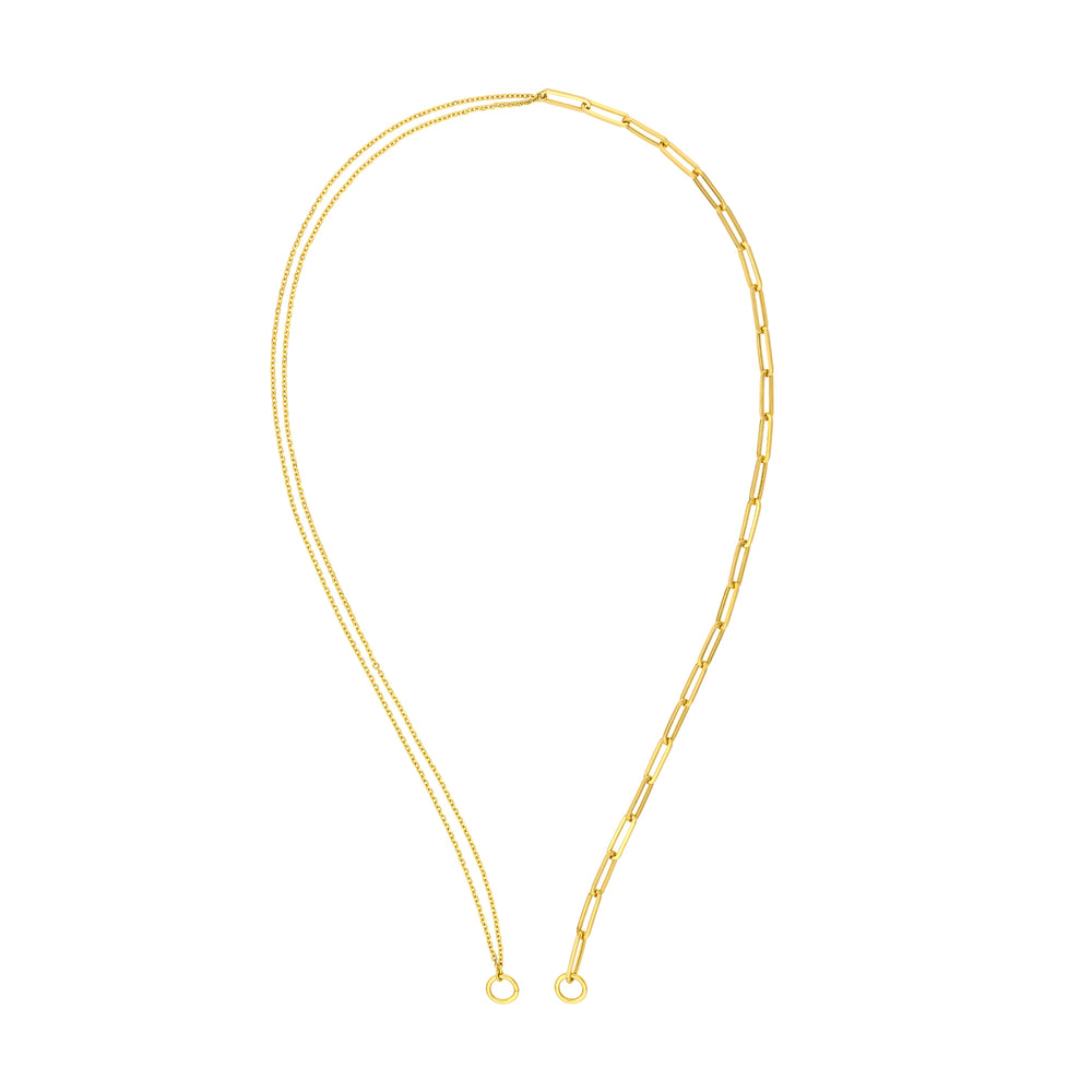 50/50 Paper Clip + Double D/C Cable Split Chain