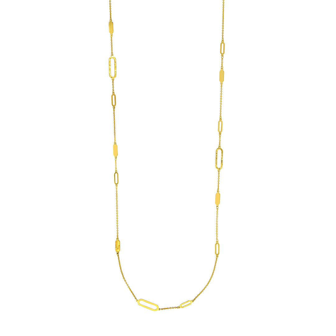 Long and Lovely D/C Paper Clip Necklace
