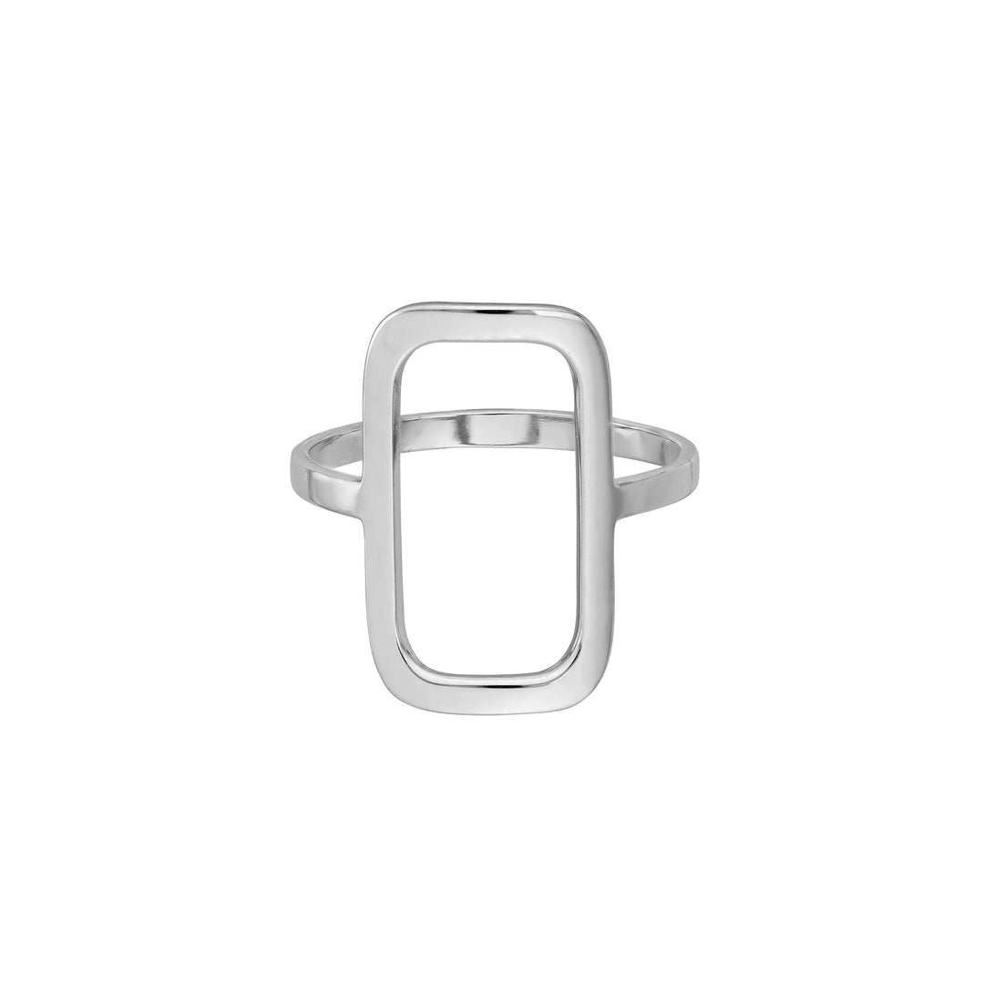 Open Paper Clip Link Ring