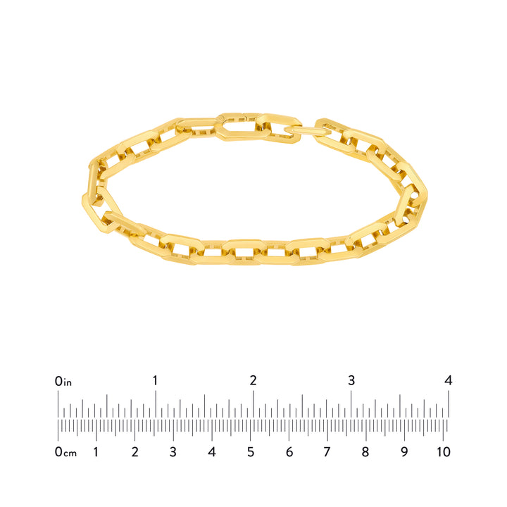 Octagon Long Link Fancy Bracelet