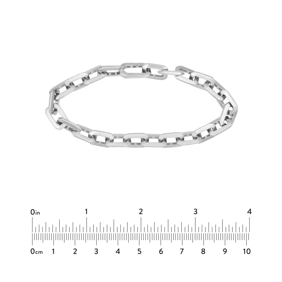 Octagon Long Link Fancy Bracelet