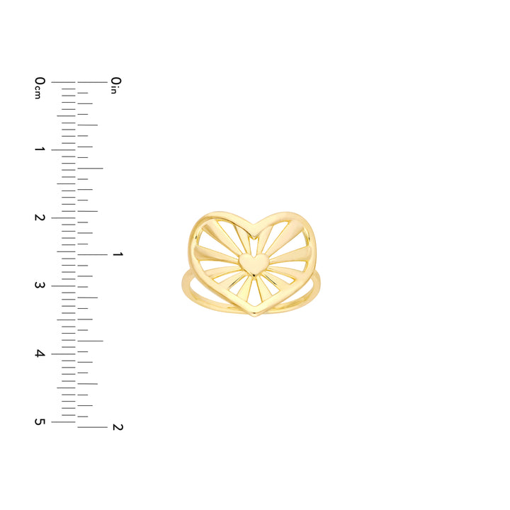 Open Center Heart Ring