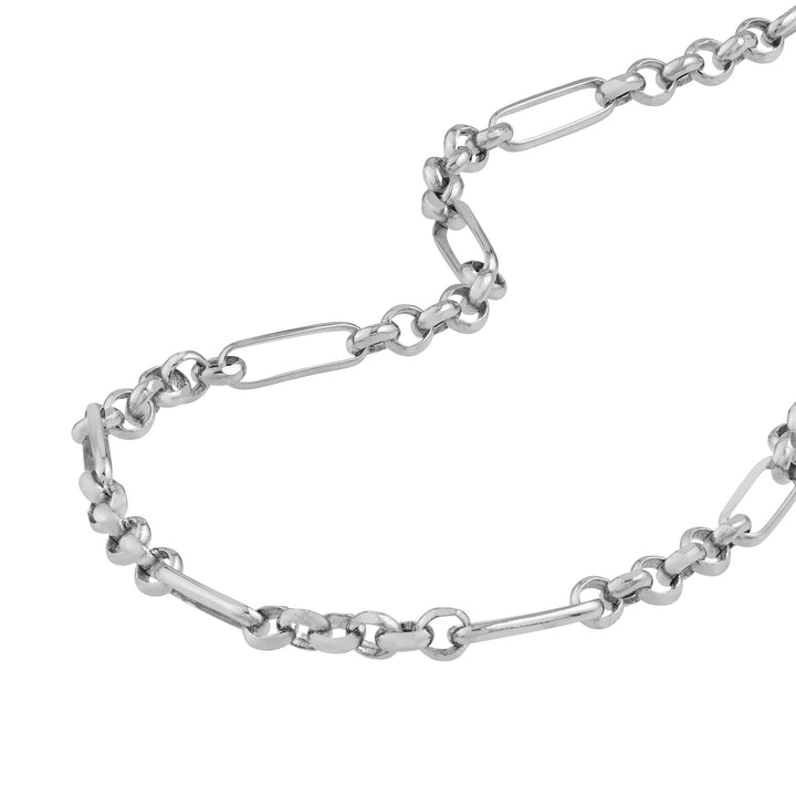 2.80mm Hollow 6+1 Rolo Chain with Pear Shape Lock