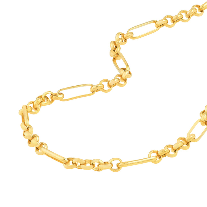 2.80mm Hollow 6+1 Rolo Chain with Pear Shape Lock