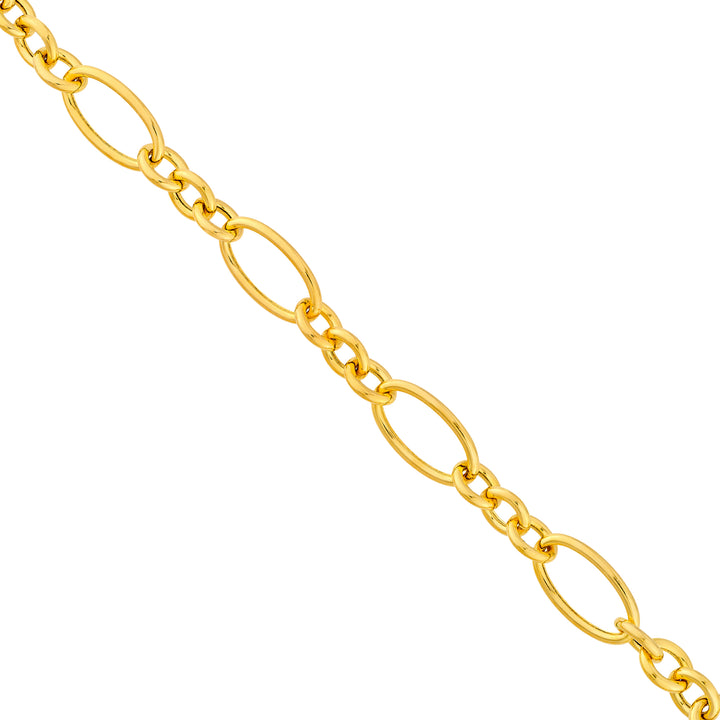 Hollow Oval Link 3+1 Chain Necklace