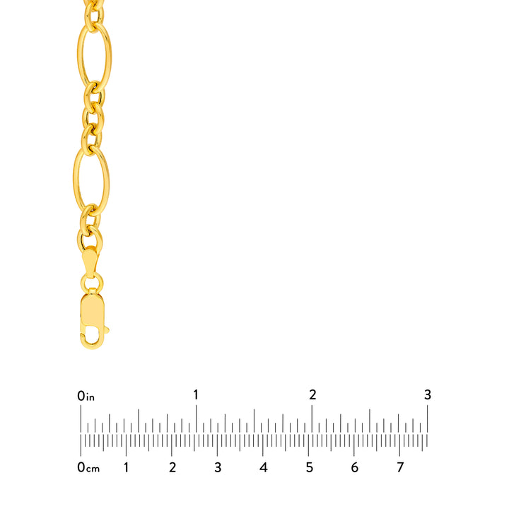 Hollow Oval Link 3+1 Chain Necklace
