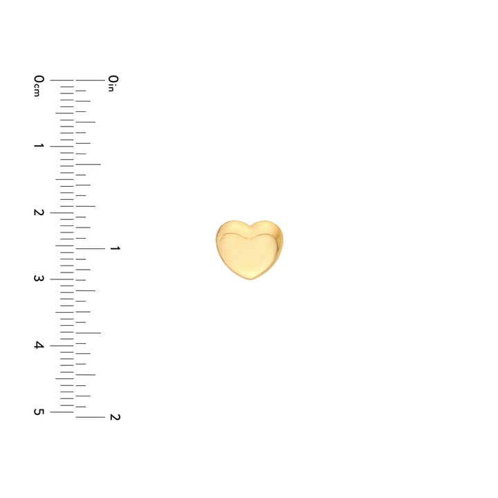 Puffy Heart Stud Earrings