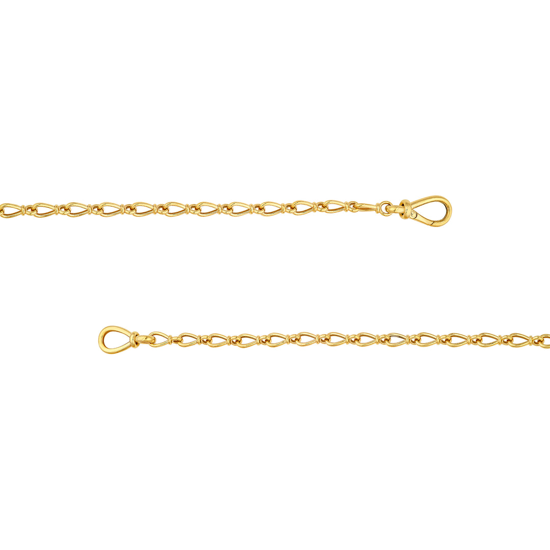 Teardrop Link Lariat Necklace
