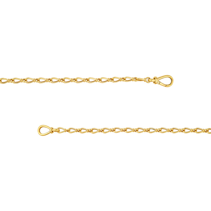 Teardrop Link Lariat Necklace