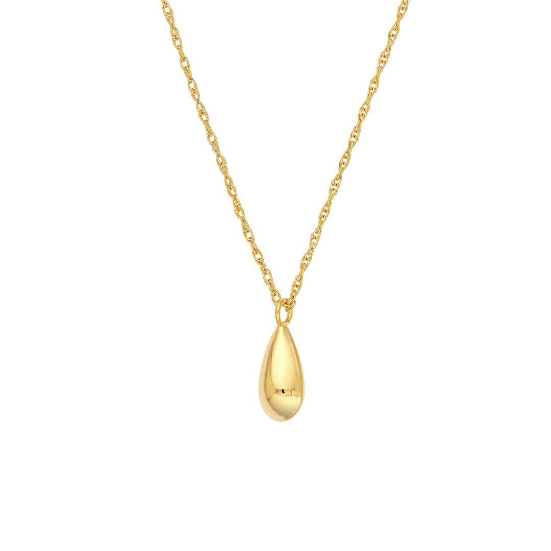 So You Puffy Long Teardrop Pendant Necklace