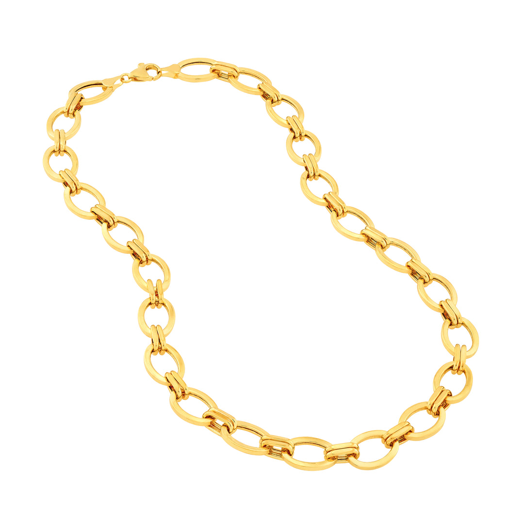 Hollow Oval & Double Link Chain