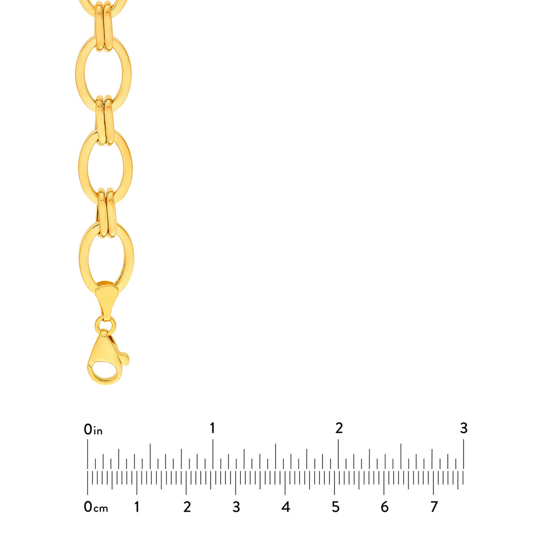 Hollow Oval & Double Link Chain