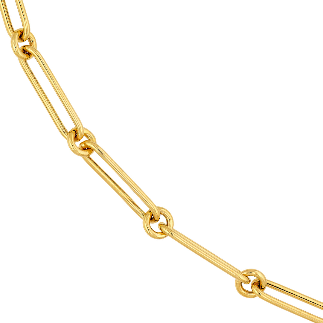 Hollow Fancy Paper Clip Link 1+1 Chain