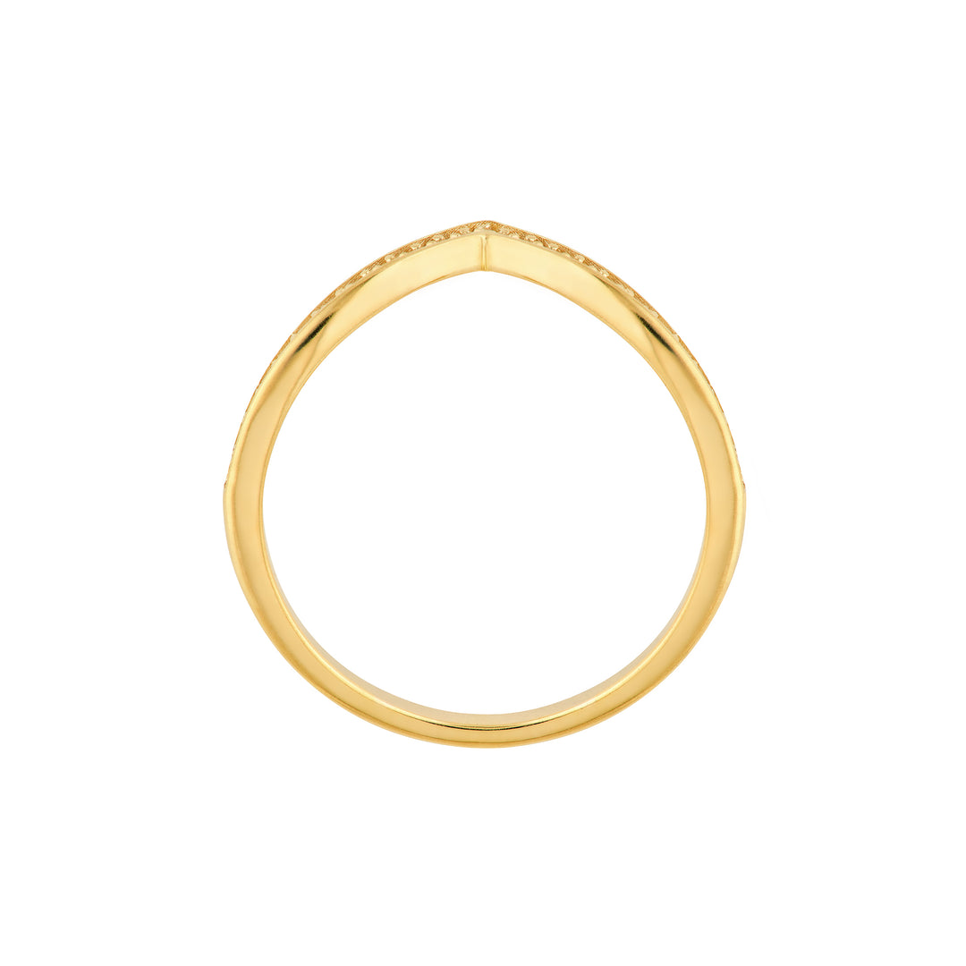 1/6tcw Diamond Chevron Ring