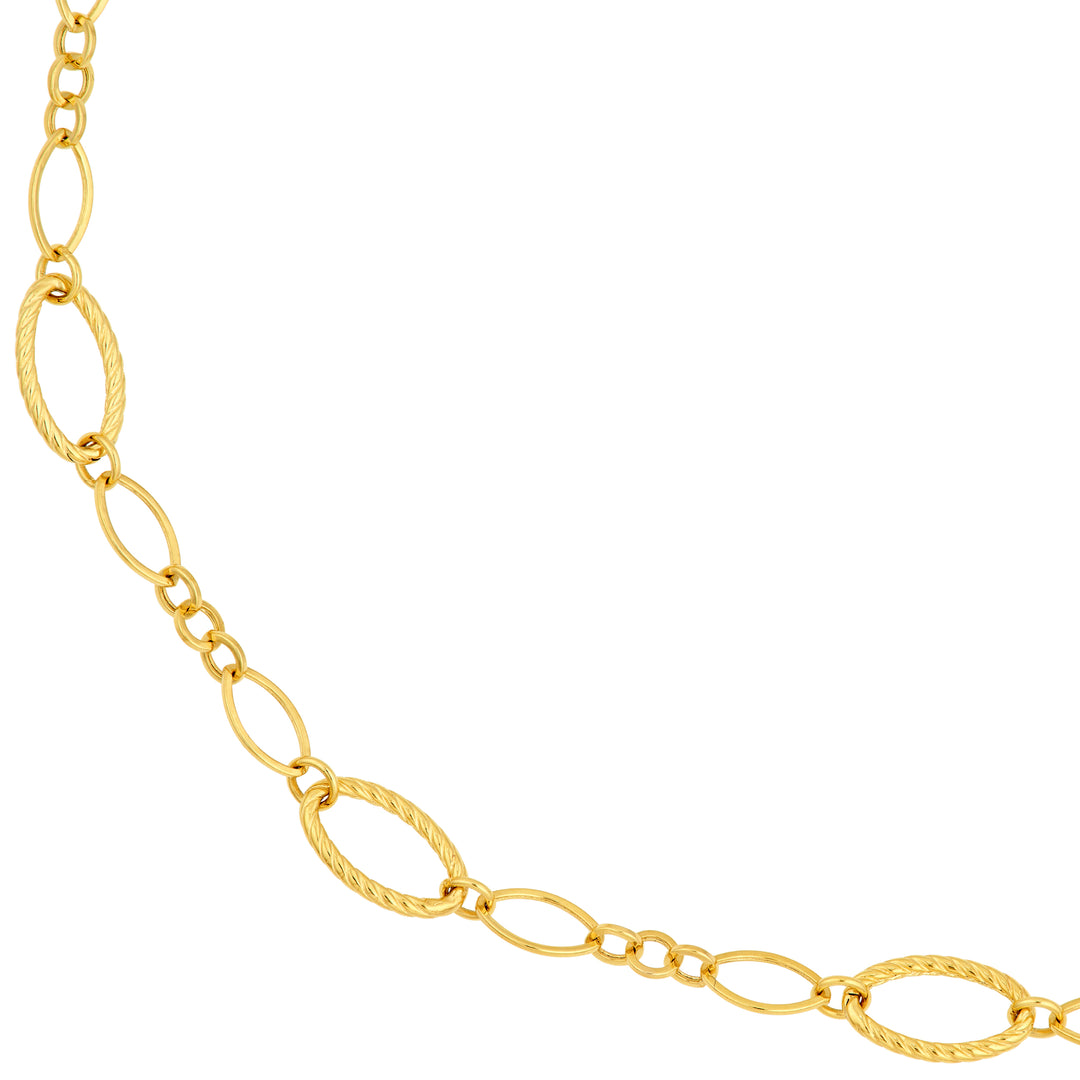 Oval Twisted & Polished Link Chain