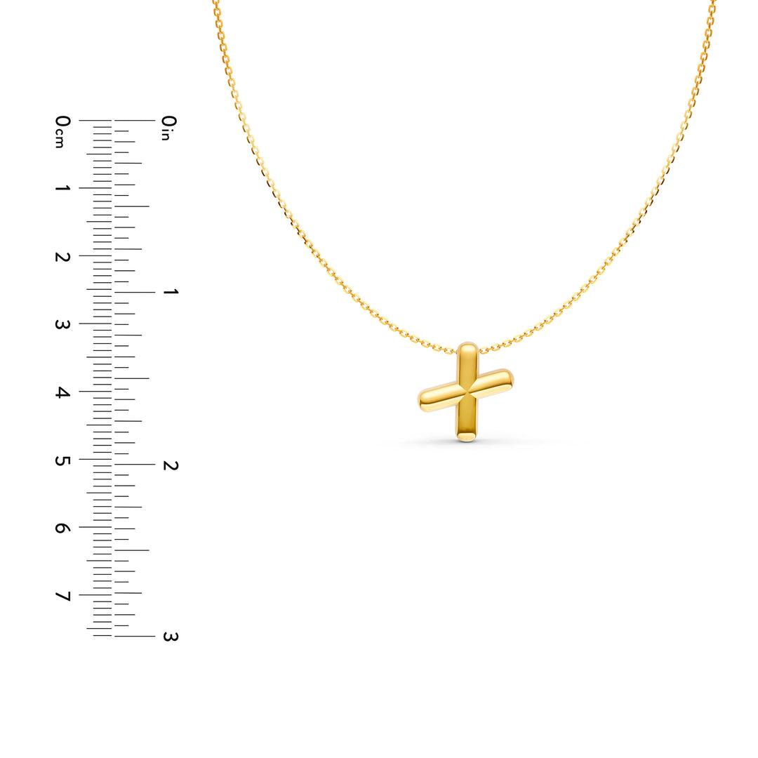 Puffy Bubble Initial ‘X’ Necklace