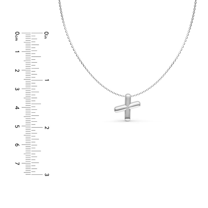 Puffy Bubble Initial ‘X’ Necklace