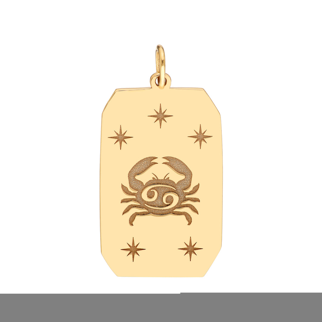 Cancer Engraved Pendant