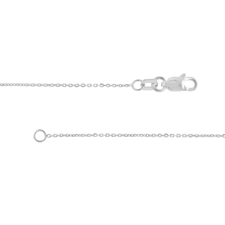 Script “A” Initial with Diamond Bezel Necklace