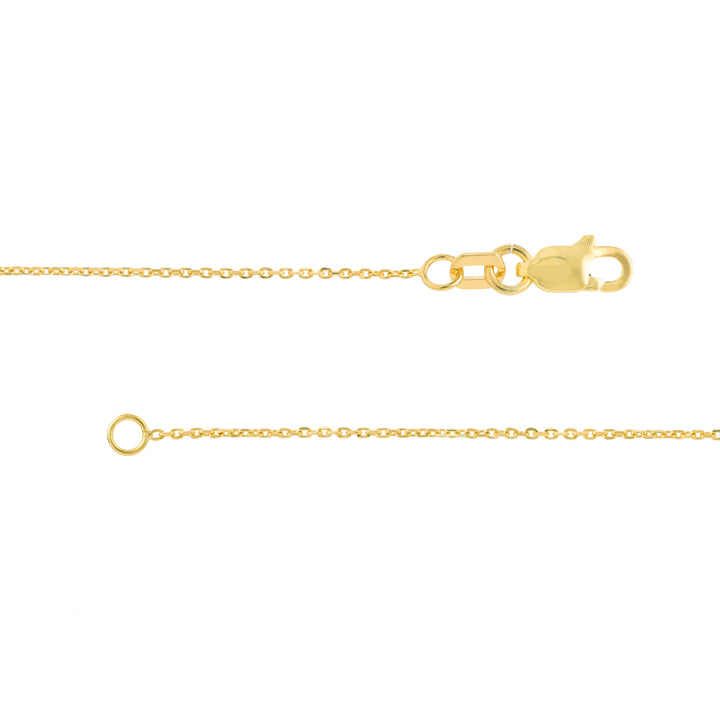 Script R with Diamond Bezel Necklace