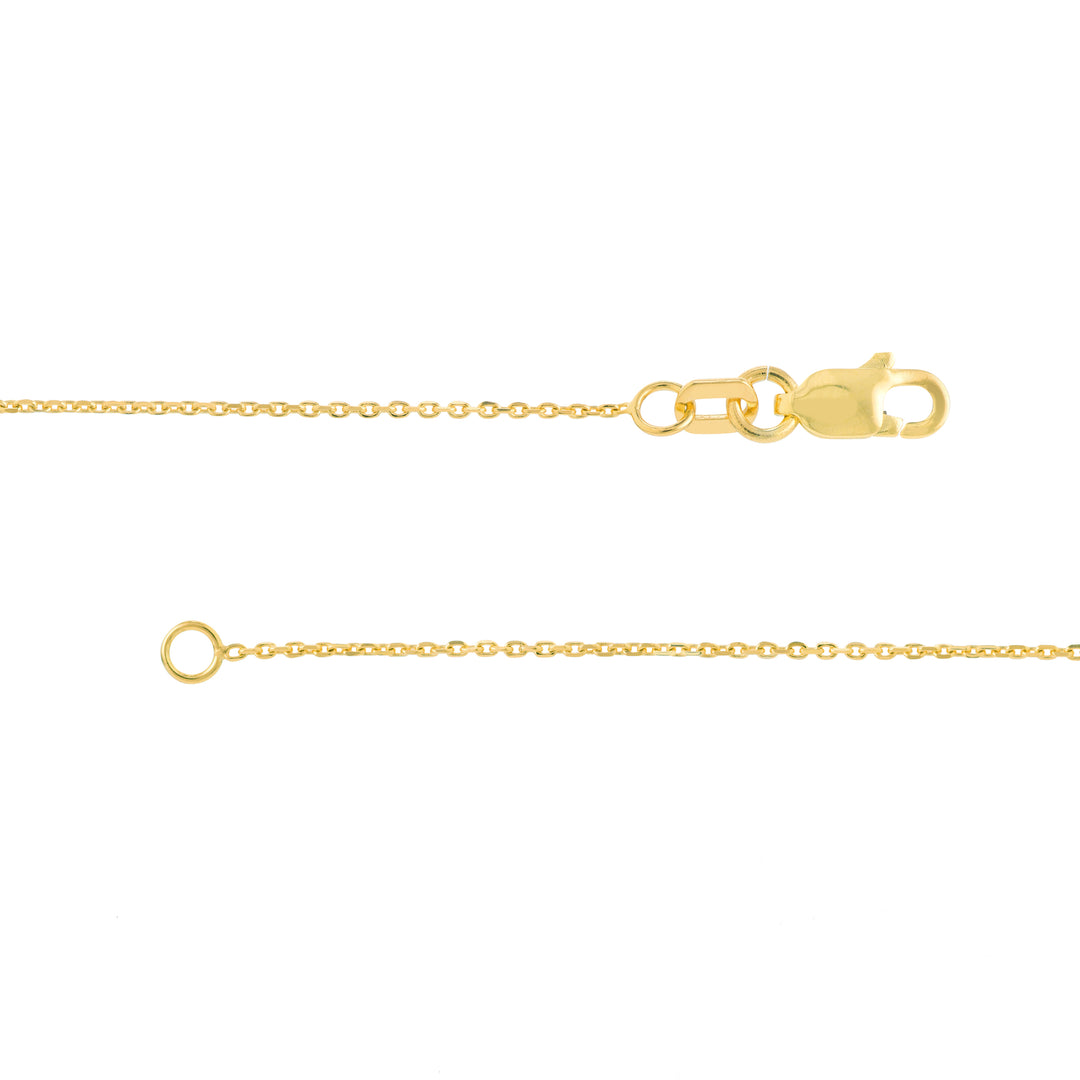 Script T with Diamond Bezel Necklace