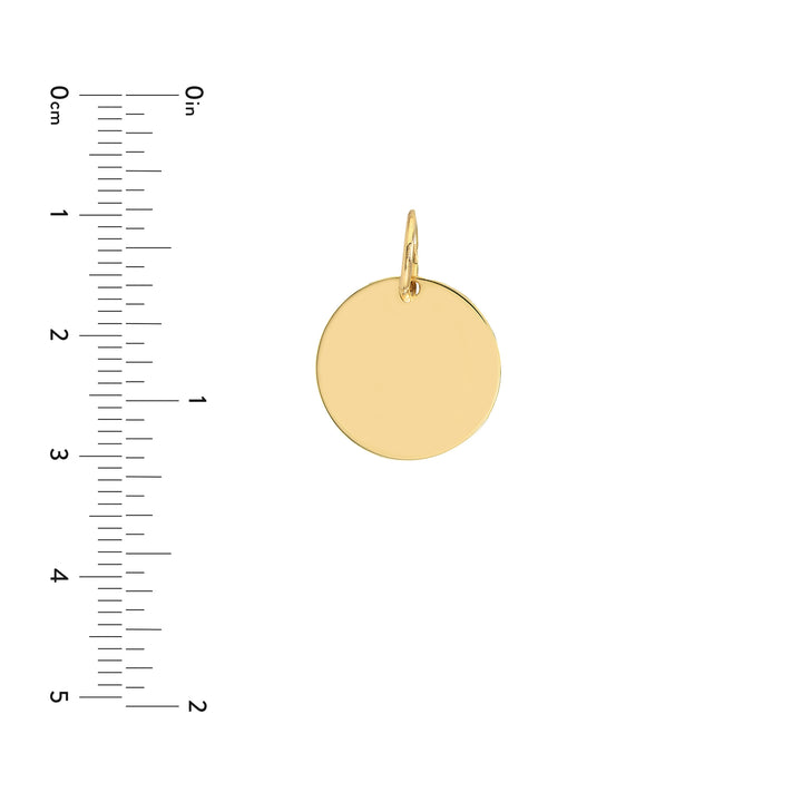 Medium Disk Engravable Charm