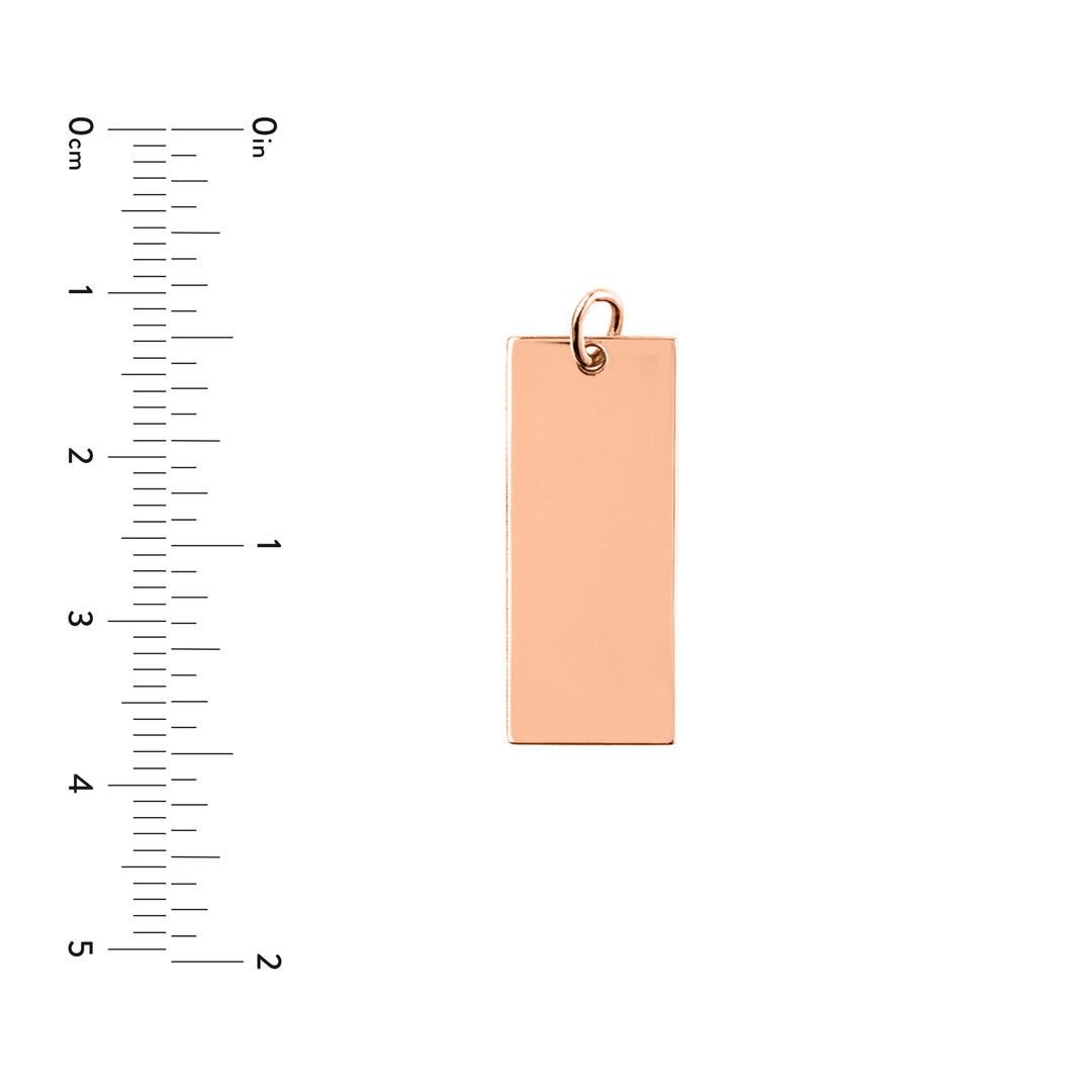 Medium Rectangular Engravable Charm