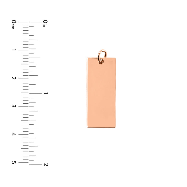 Medium Rectangular Engravable Charm
