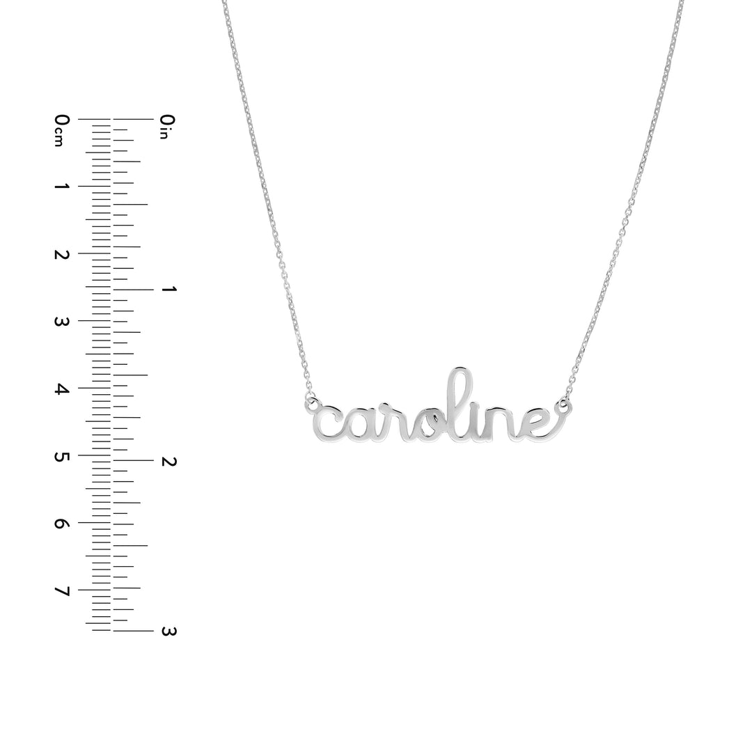 5mm Doodle Nameplate Necklace