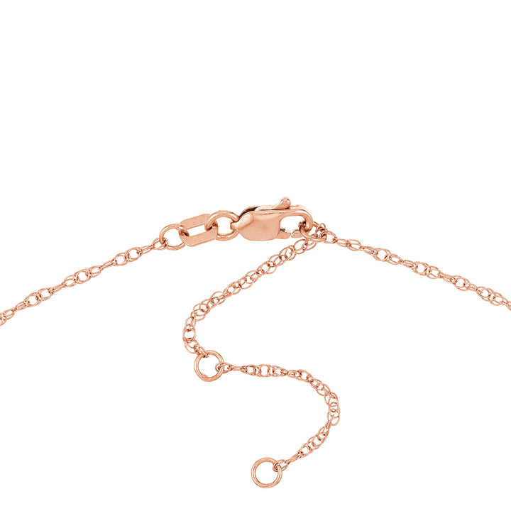 7mm Vertical Block Numeral Necklace