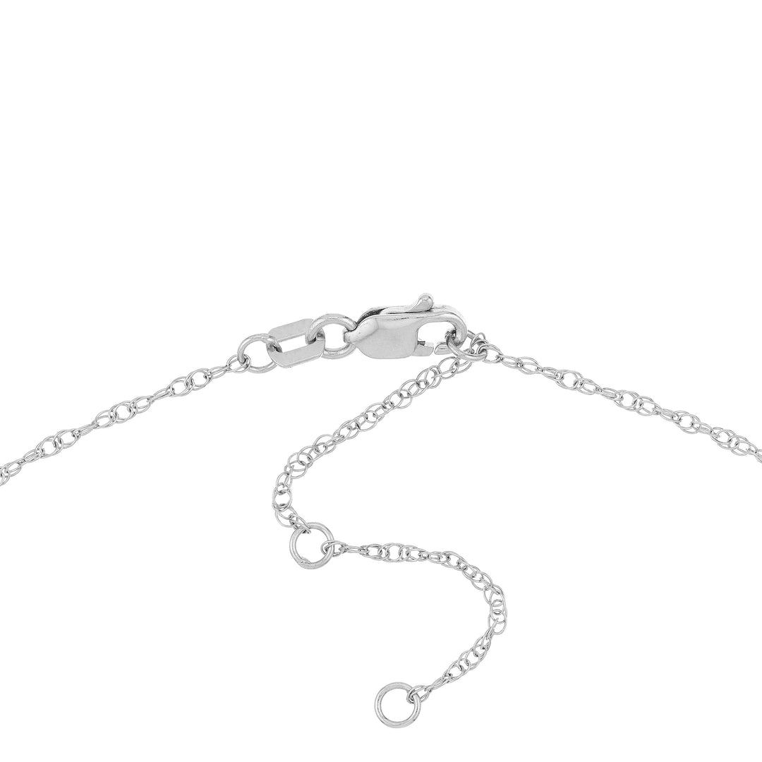 5mm Vertical Block Numeral Necklace