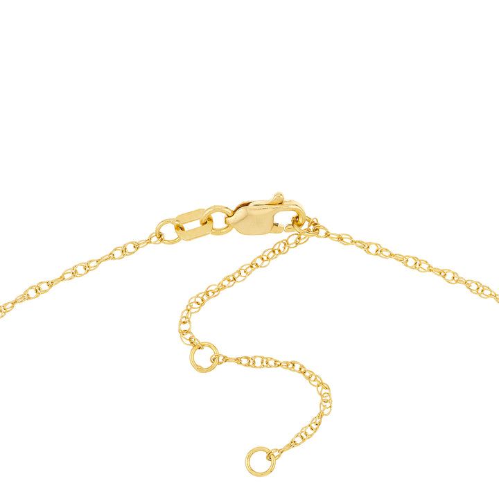 5mm Vertical Block Numeral Necklace