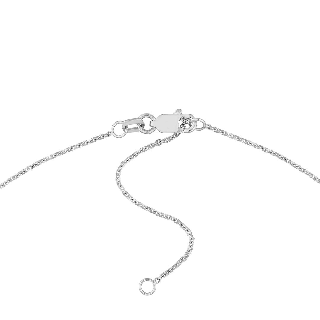 7mm Block Font Nameplate Necklace