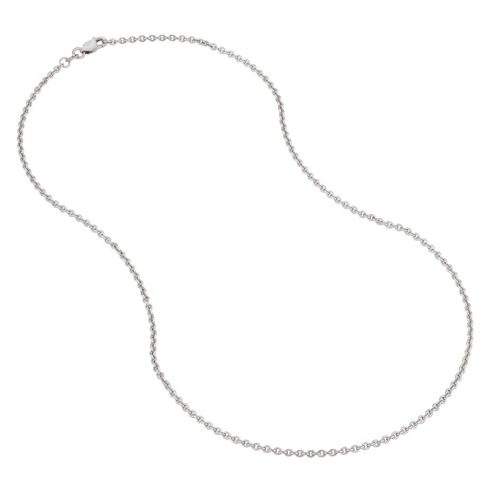 Sterling Silver 2mm Cable Chain with Lobster Lock
