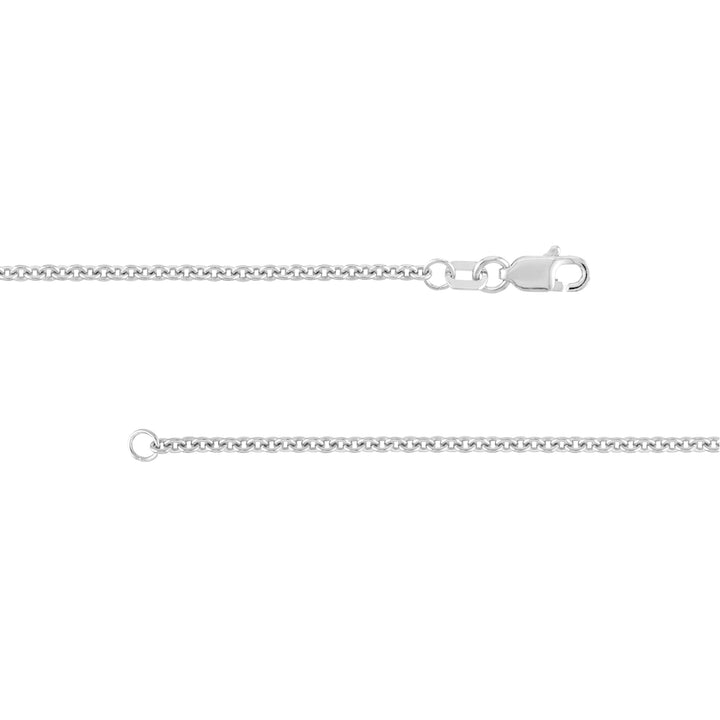 Sterling Silver 2mm Cable Chain with Lobster Lock