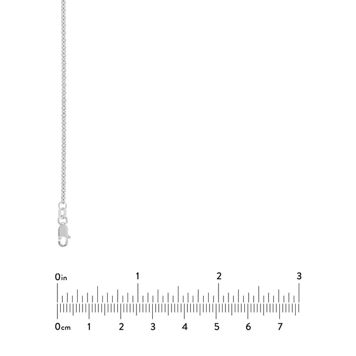 Sterling Silver 2mm Cable Chain with Lobster Lock