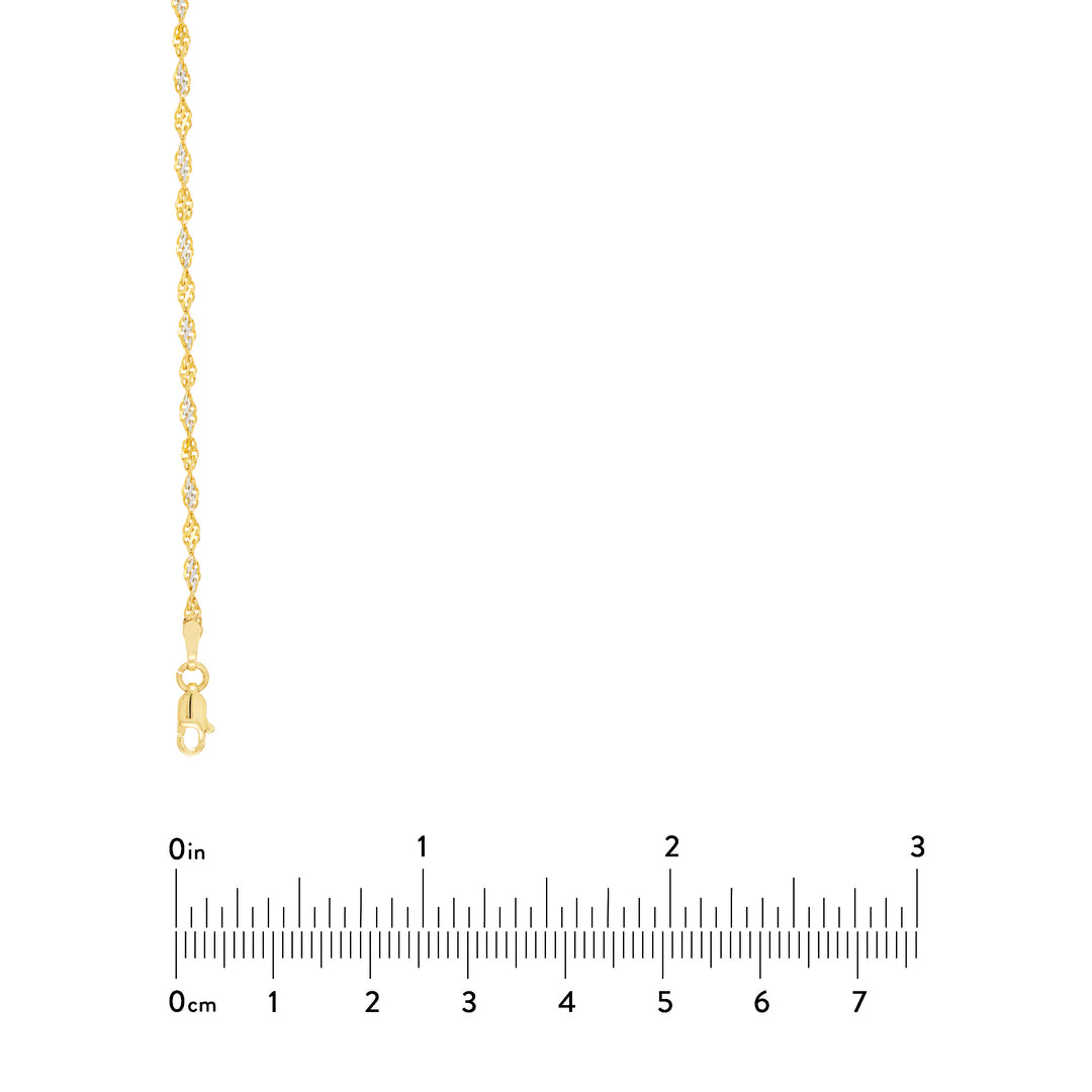2.10mm Two Tone Dorica Chain