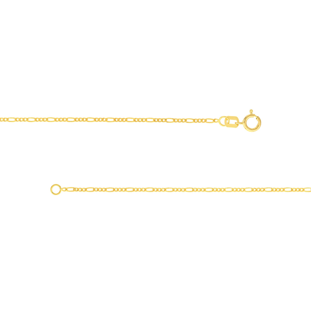 1.30mm Figaro Chain with Spring Ring