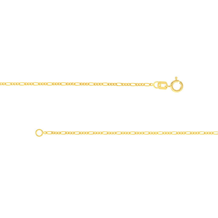 1.30mm Figaro Chain with Spring Ring
