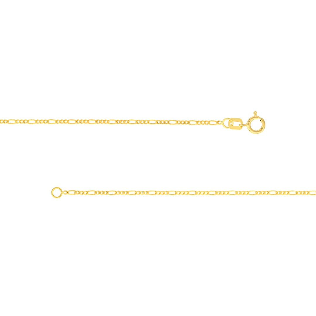 1.30mm Figaro Chain with Spring Ring
