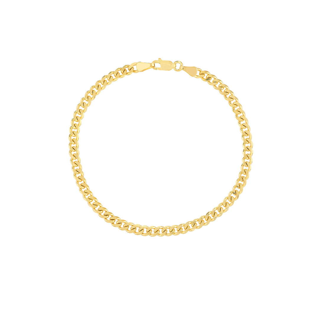 4.20mm Curb 120 with Lobster Lock Bracelet