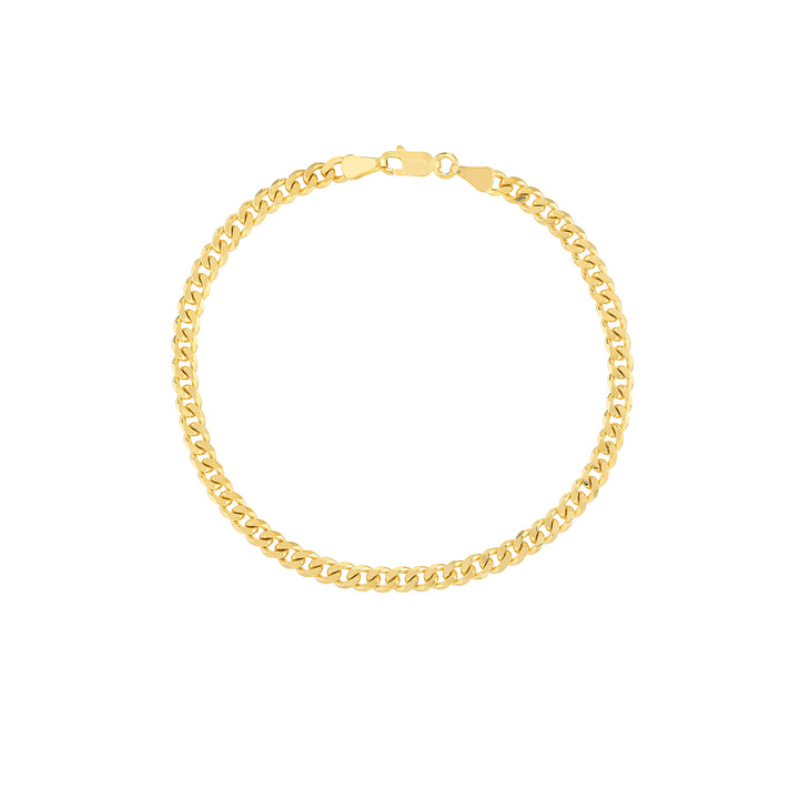 4.20mm Curb 120 with Lobster Lock Bracelet