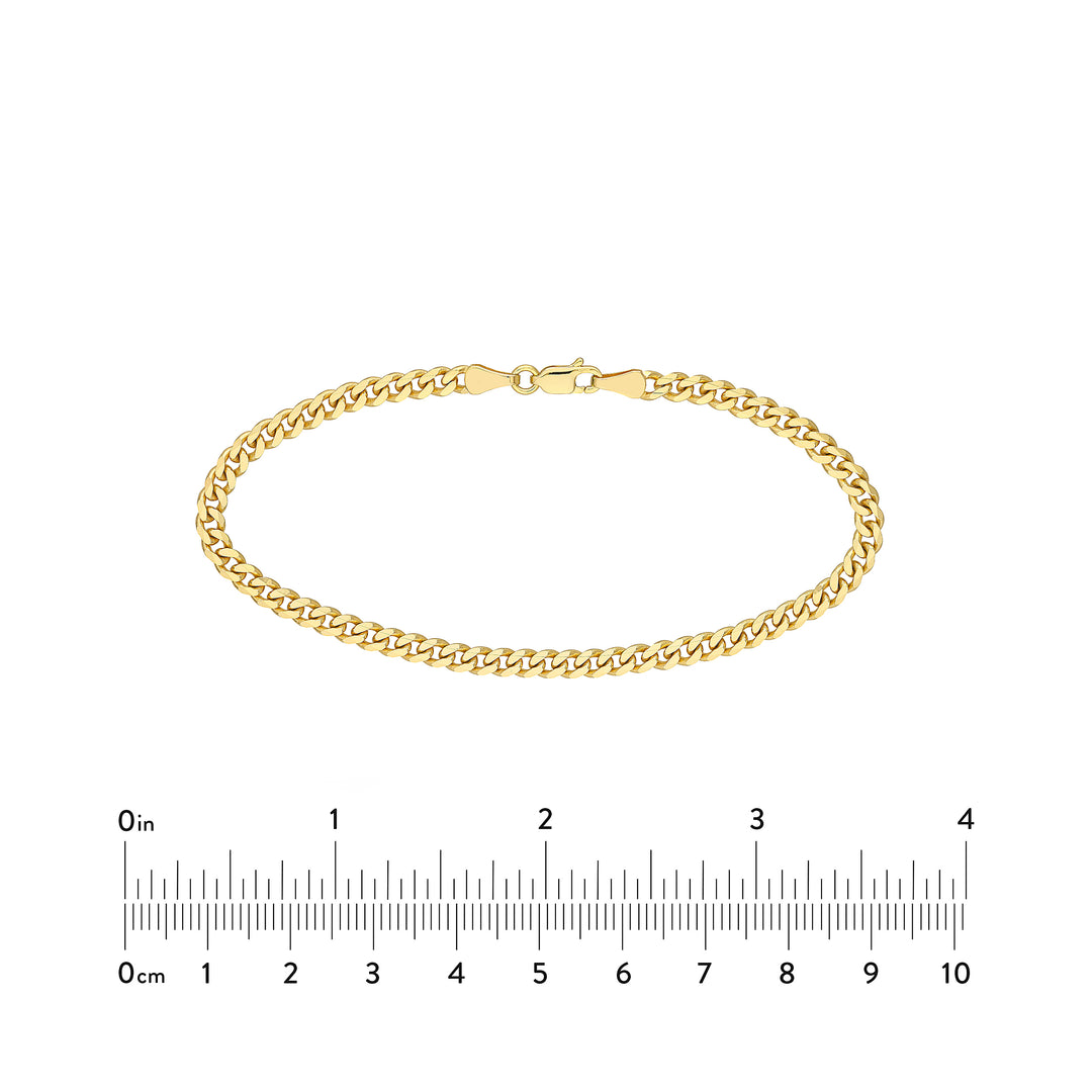 4.20mm Curb 120 with Lobster Lock Bracelet