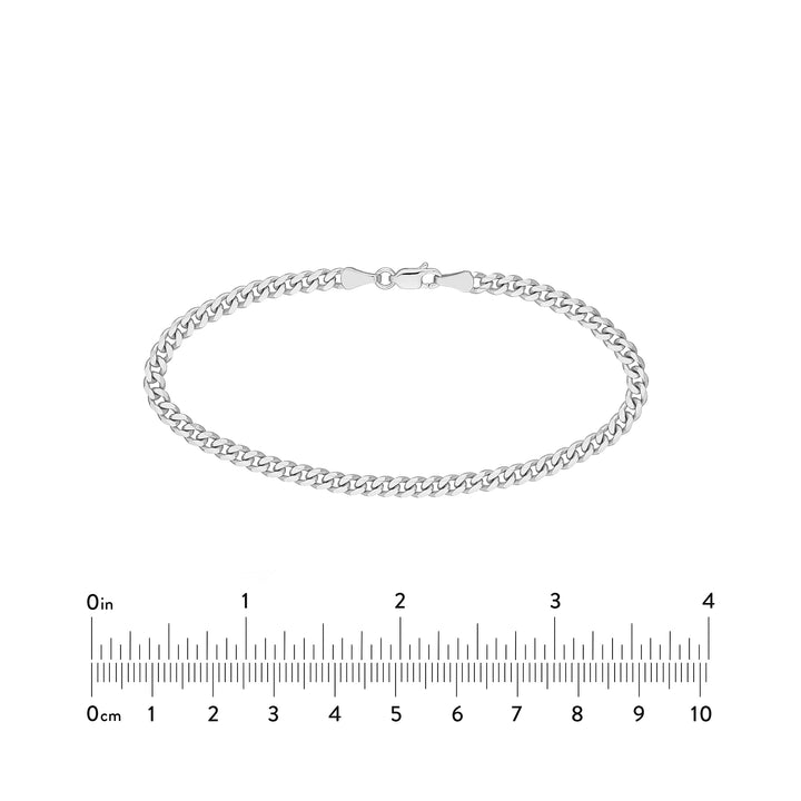 4.20mm Curb 120 with Lobster Lock Bracelet