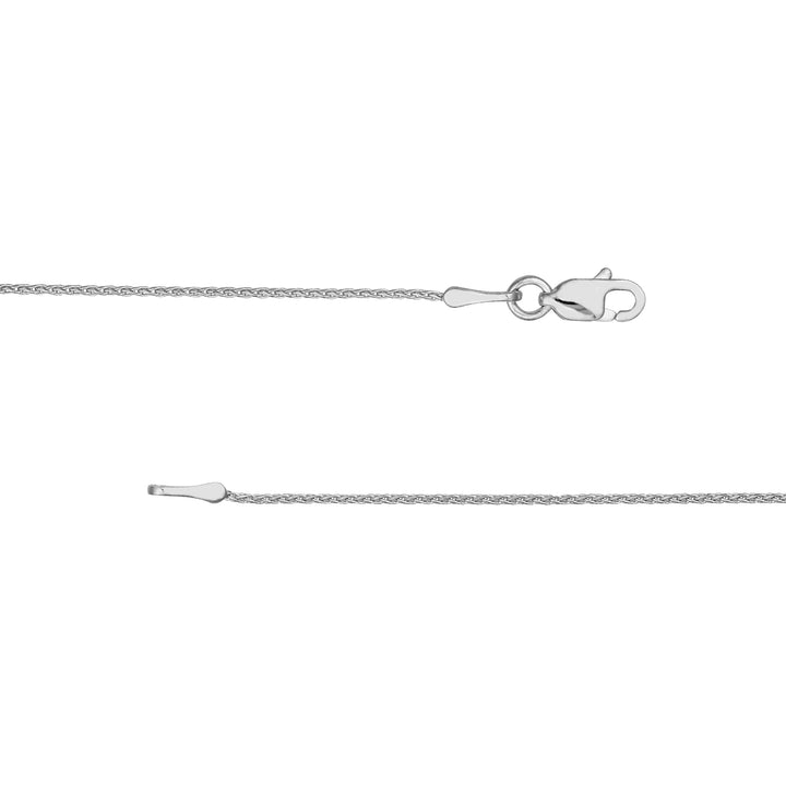 0.85mm D/C Round Wheat Chain with Lobster Lock